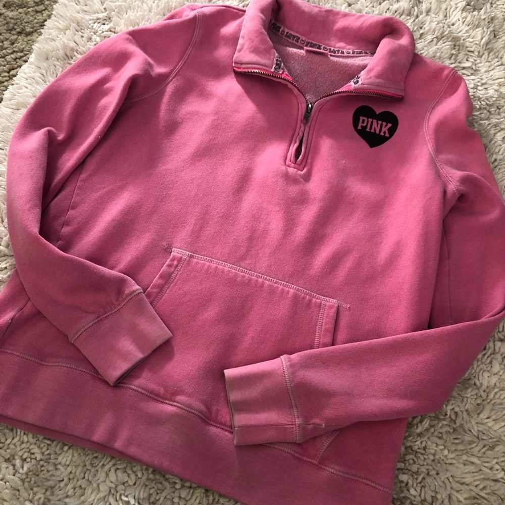 Pink half zip